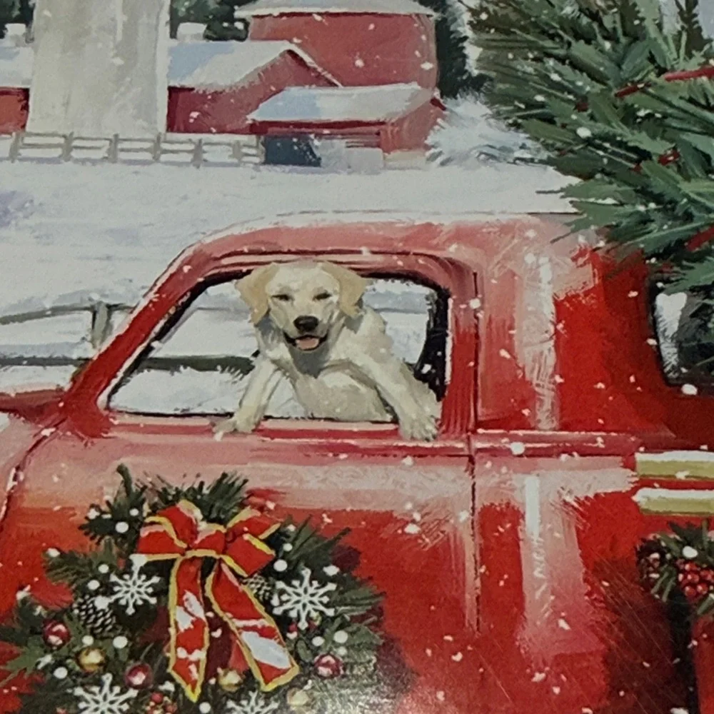 Christmas Scene 300 piece puzzle in a collector tin.  Originally a cookie tin.
